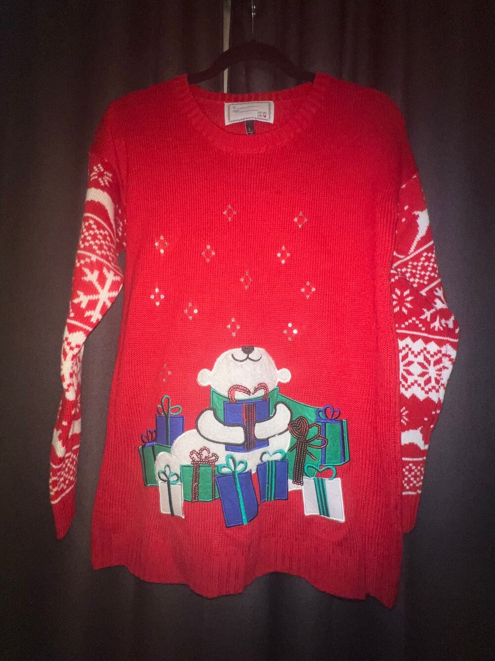 Ugly Christmas Sweater Xmas Size Large